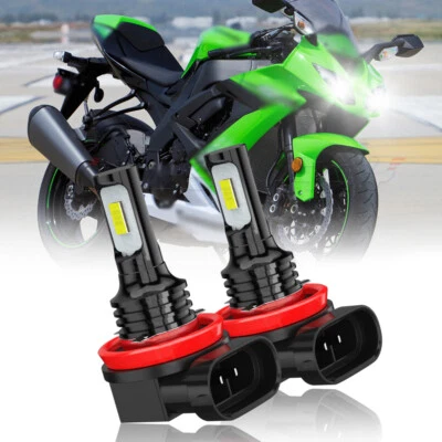 Kit de conversión de 2 bombillas de faros LED 6000K para Kawasaki Ninja ZX10R 2006-2010 Foto 1 de 4