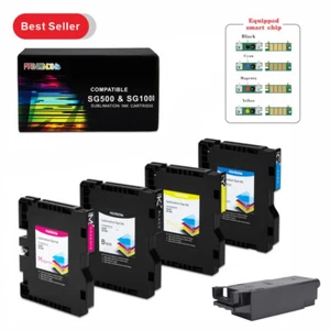 Sawgrass SG500/1000 OEM Chip Sublimation Ink Cartridges Combine Ink Collector - Picture 1 of 10