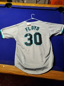 Cliff Floyd autographed signed jersey MLB Florida Marlins PSA And JSA w/ COA - Picture 1 of 4
