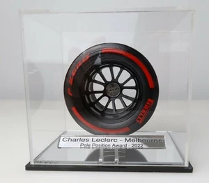 1/10th Charles Leclerc Melbourne 2022 Pirelli Pole Position Award Tyre Display - Picture 1 of 10