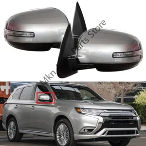 1Pair For Mitsubishi Outlander 2013-2020 Sliver ViewMirror LED Turn Signal Light - Picture 1 of 8