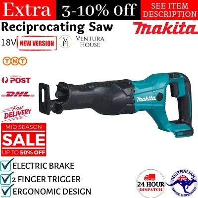 Makita Reciprocating Saw Brushless 18V Li-Ion DJR186Z XPT 2 Speed Power Tool New - image 1 of 4