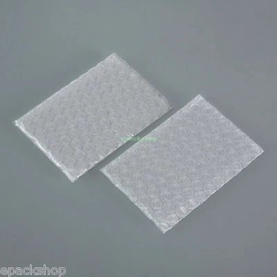 20 Clear Bubble Envelopes Cushioning Pack Bag 4" x 5"_105 x 125mm_Flat Open Top - Image 1 of 4