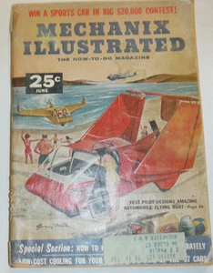 Mechanix Illustrated Magazine Test Pilot Designs Flying Boat June 1956 121614R3 - Picture 1 of 1