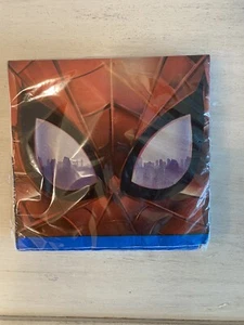 SPIDERMAN BIRTHDAY PARTY PAPER NAPKINS 16 COUNT PACK NEW SEALED - Picture 1 of 2