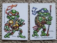 TMNT Donatello Michaelangelo Mutant Ninja Turtles Trading Cards RAK Kraus