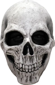 White Skull Latex Halloween Face Mask Ghoulish - Picture 1 of 1