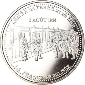 [#187338] France, Médaille, Première Guerre Mondiale, La France Mobilisée, WAR,  - Foto 1 di 2