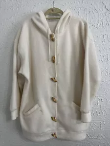 Vintage Lord and Taylor Young Americans Hooded Fleece Jacket Size Large - Picture 1 of 4