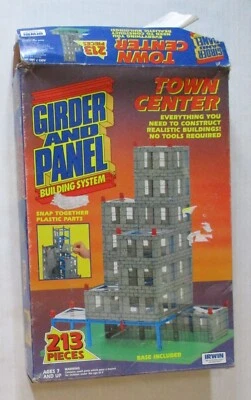 Irwin Girder And Panel Building System Town Center Pieces Lot w/ Box Vintage 90s - Image 1 of 4