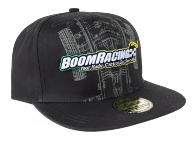 Boom Racing BREVENT010 Classic Snapback Hat Cap Black - Bild 1 von 4