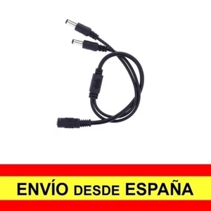 Cable Divisor DC Jack CCTV 2 Tomas 5,5x2.5mm Camaras y Monitor Conector a4131 - Imagen 1 de 5