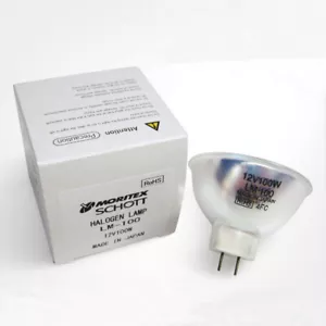 MORITEX SCHOTT Lamp LM-100 MCR-100 12V100W Light Bulb MHAA-100W Lamp Cup - Picture 1 of 4