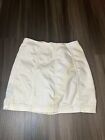Free People White Zip Up Skirt Size 6