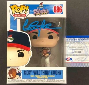 Charlie Sheen signed Major League Ricky "Wild Thing" Vaughn Funko POP ~ PSA COA - Picture 1 of 2