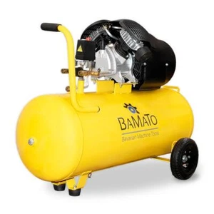 BAMATO 100 L Druckluft Kompressor BKO-100 Luftkompressor Doppelzylinder 10 bar - Bild 1 von 7