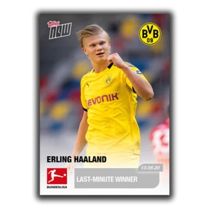 Topps Now Bundesliga 2020 #173 Erling Haaland ganador de último minuto 6/13/20 - Imagen 1 de 2