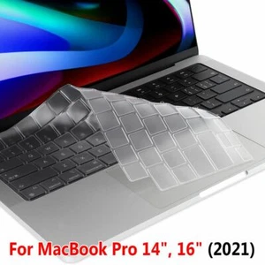 Film Keyboard Cover For MacBook Pro 14 16 inch M1 Max 2021 A2442 A2485 - Photo 1/13