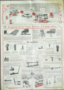 Manifesto da Officina Robells-Giemto - Stazione di Servizio Automobilia 1930 - Imagen 1 de 3