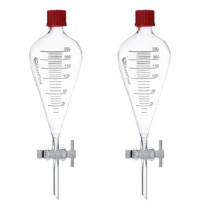 Chemistry Laboratory Glassware 60ml-1000ml Pear-Shaped Separating Funnel au - Picture 1 of 8