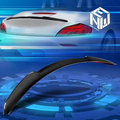 Para 09-16 BMW Z4 E89 Fibra de Carbono Estilo V Pico de Pato Tapa Trasera Alerón Foto 1 de 4