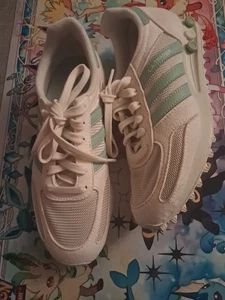 Sneaker 'Adidas L.A. Trainer' (Gr. 38,5) weiß hellblau - Bild 1 von 6