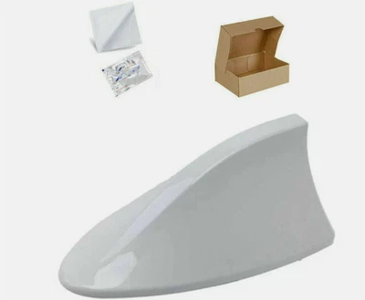 Cubierta de antena de aleta de tiburón de ébano para Hyundai Sonata y Elantra 2015-19 en blanco Foto 1 de 4