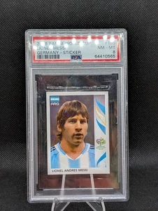 Álbum pegatinas Copa Mundial Panini 2006 Lionel Messi Lionel Andres Messi #185 PSA 8 - Imagen 1 de 2