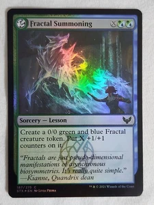 Fractal Summoning 187 Strixhaven: School of Mages Foil Magic the Gathering - Picture 1 of 2