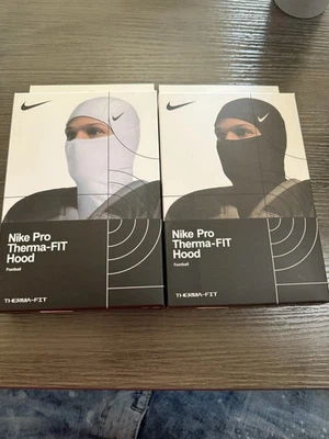2026 Nike Pro Hyperwarm Hood Therma Fit Unisex White Ski Mask Football • NIB - Image 1 of 4