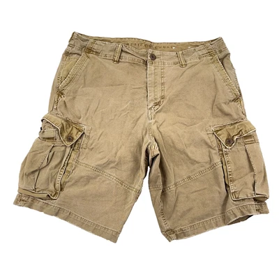 American Eagle Cargo Shorts Men 36 Tan Brown Khaki Classic Fit Retro VTG Y2K - Image 1 of 4