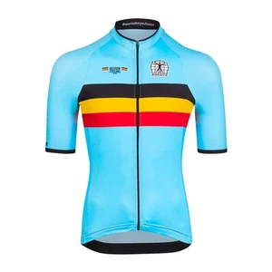 Bioracer Officieel Team Belgie 2023 Icon Classic Fietsshirt voor Heren Blauw Maa - Bild 1 von 9