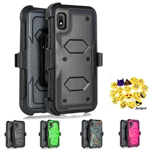 For Samsung Galaxy A10E Protective Holster Phone Case with Kickstand Shockproof - Picture 1 of 30