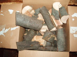 CHERRY WOOD SPLIT 14+ lbs chunks for Smoking Grilling Cooking - Picture 1 of 5