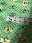 John Deere Vintage Logo 100% Cotton Fabric - 5 yds- NEW