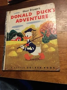 Donald Duck’s Adventure, Little Golden Book D14, Vintage 1950 - Picture 1 of 7