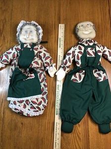 Vintage Oma & Ehemann 80er Land Kunststoff Laden Einkaufstasche Sack Halter - Bild 1 von 10