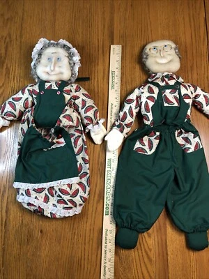 Bolsa de supermercado vintage abuela y esposo años 80 country tienda de plástico soporte para saco Foto 1 de 4