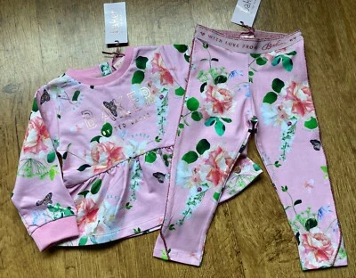 BNWT 🎀 TED BAKER🎀 baby girl 18-24 months floral party outfit  set gift - Image 1 of 4