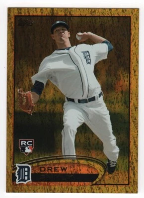 Drew Smyly 2012 Topps Update #US221 Gold Sparkle Detroit Tigers RC - Image 1 of 2