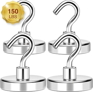 MIKEDE Magnetic Hooks Heavy Duty, 150Lbs+ Super Strong Magnet Hooks for Cruise E - Picture 1 of 12