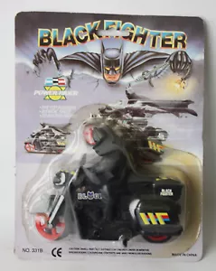 RARO GLOBO DE MOTOCICLETA DE FRICCIÓN BATMAN DE FRICCIÓN NEGRA DE COLECCIÓN DE LOS 80 ¡NUEVO DE LOTE ANTIGUO! - Imagen 1 de 9
