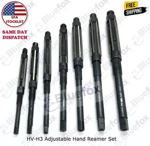Adjustable Hand Reamer Set 7 Pcs ( Hv To H3) 1/4" Inch- 15/32" Inch - Picture 1 of 3