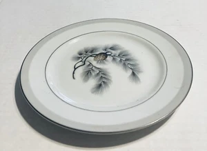 Vintage Kent Porzellan "Silberkiefer" 6,5" Brotteller braun Tannenzapfen & graue Nadeln - Bild 1 von 4