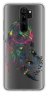 Coque en silicone imprimée compatible Xiaomi Redmi Note 8 Pro Dreamcatcher Gris - Picture 1 of 3