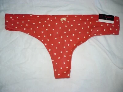 No Boundaries Women's Cotton Thongs Coral Fire Dots Size 3XL (10) NEW - Image 1 of 2