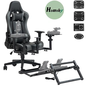 Hottoby Flight Sim Stand with Seat Fit Thrustmaster A10C Hotas Warthog Logitech - Picture 1 of 20