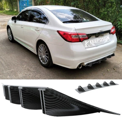 Carbon Fiber Rear Lower Bumper Diffuser Spoiler Lip Splitter For Subaru Legacy - Image 1 of 4