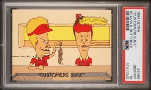 BEAVIS & BUTTHEAD 1994 Ultra "CUSTOMERS SUCK" #2469 GEM MINT PSA 10 - Picture 1 of 2