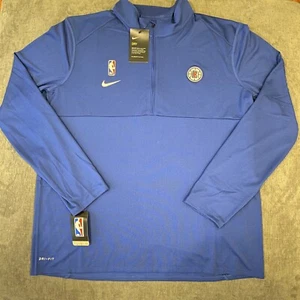 Nike Los Angeles Clippers Men’s 1/2 Zip Pullover Blue Jacket AV1755-495 XL XLT - Picture 1 of 10